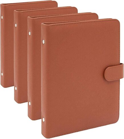 Okuna Outpost Vintage Brown Leather 4x6 Inch Photo Album with Snap Fastener, 112 Capacity in Saudi Arabia
