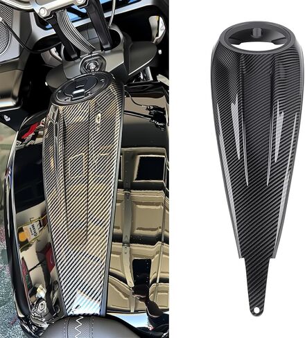 Low-Profile Fuel Tank Console Cover for Harley Touring 2023-2026 CVO Street Glide CVO Road Glide ST Street Glide Ultra Road Glide FLHX FLTRX Gas Tank Panel Console ABS Plastic (Carbon Fiber) in Saudi Arabia