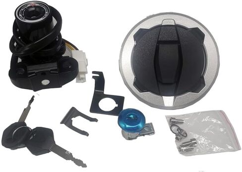 Ignition Switch Gas Fuel Tank Cap Cover Seat Lock Key Compatible for Kawasaki Z800 Z900 Z900RS 2017-2023 in Saudi Arabia