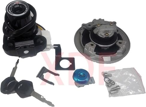 Ignition Switch Gas Fuel Tank Cap Cover Seat Lock Key Compatible for Kawasaki Z800 Z900 Z900RS 2017-2023 in Saudi Arabia