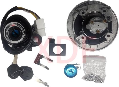 Ignition Switch Gas Fuel Tank Cap Cover Seat Lock Key Compatible for Kawasaki Z800 Z900 Z900RS 2017-2023 in Saudi Arabia