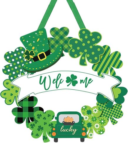 St. Patrick's Day Decorations for Home and Valentines Day Wooden Table Sign Wood Sign Tiered Tray Heart Ornament St. Patrick's Day Farmhouse Centerpieces Tabletop Gift Home Kitchen Party Decor in Saudi Arabia