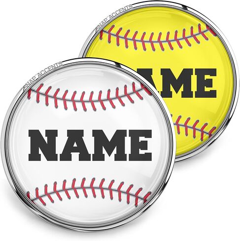 Baseball Snap Jewelry 18MM Ginger Charm Sports Team Ball Button Fits Customizable Necklaces, Bracelets, Keychains in Saudi Arabia