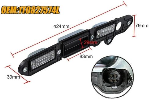 Car Trunk Lock 1Td827574A/L for Vw Passat B6 Wagon 2006 2008 Car Rear Trunk Lid Tailgate Shake Handle Bar License Light Plate Micro Switch in Saudi Arabia