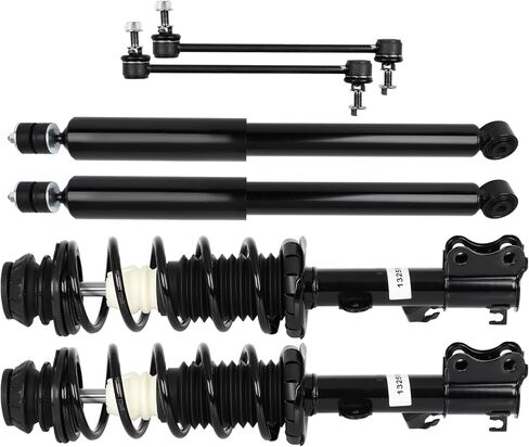 SCITOO Struts Shock suspension kit for 2012-2019 for Nissan Versa 2014-2019 for Nissan Versa Note Front Complete Strut Assembly,Rear shock absorber,Stabilizer Bar Link 6 Pcs,1333584L 1333584R in Saudi Arabia
