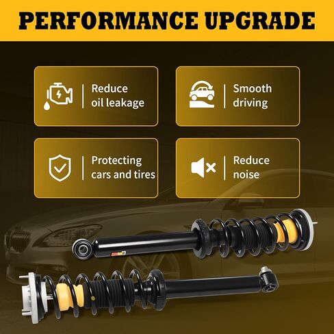 Pair Rear Shock Absorber Struts Assembly Compatible with 528i 2011-2016 535d 2014-2016 535i 2011-2016 550i 2011-2016 640i 2013-2019 650i 2013-2019 33526784015 33526784019 Suspension Kit in Saudi Arabia