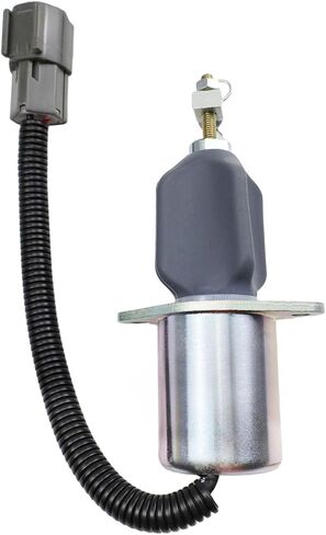 الملف اللولبي لإيقاف الوقود 12 فولت مناسب لمحرك Yanmar 4TNE94، لمحرك R60-5 R210-5 R335-7 4TNE94 قطع غيار المحرك 1751ES-12A3UC12B1S SA-4673-S 129953-77811 in Kuwait