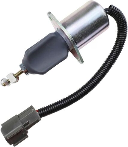 الملف اللولبي لإيقاف الوقود 12 فولت مناسب لمحرك Yanmar 4TNE94، لمحرك R60-5 R210-5 R335-7 4TNE94 قطع غيار المحرك 1751ES-12A3UC12B1S SA-4673-S 129953-77811 in Kuwait