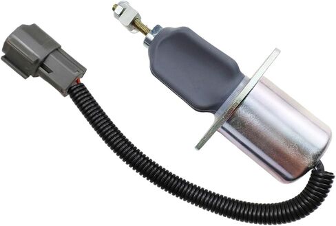 الملف اللولبي لإيقاف الوقود 12 فولت مناسب لمحرك Yanmar 4TNE94، لمحرك R60-5 R210-5 R335-7 4TNE94 قطع غيار المحرك 1751ES-12A3UC12B1S SA-4673-S 129953-77811 in Kuwait