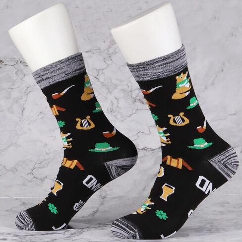 JXGZSO Ireland Trip Gift Next Stop Ireland Socks Ireland Travel Gift Ireland Themed Socks Ireland Symbols Souvenir Gift in Saudi Arabia