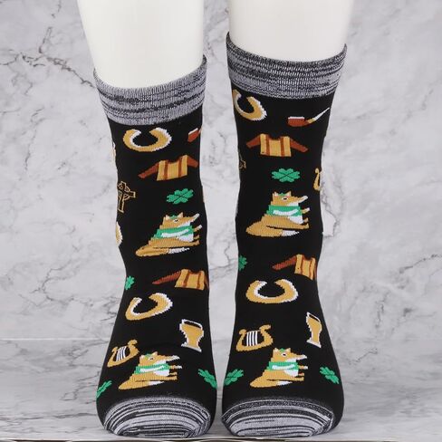 JXGZSO Ireland Trip Gift Next Stop Ireland Socks Ireland Travel Gift Ireland Themed Socks Ireland Symbols Souvenir Gift in Saudi Arabia