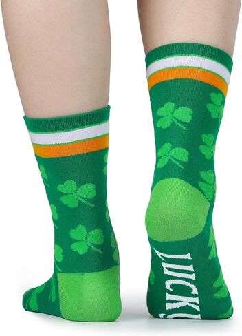 جوارب Vechog St. Patrick's Day للرجال والنساء - جوارب Lucky Green Shamrock in Kuwait