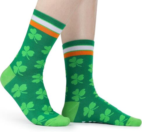 جوارب Vechog St. Patrick's Day للرجال والنساء - جوارب Lucky Green Shamrock in Kuwait