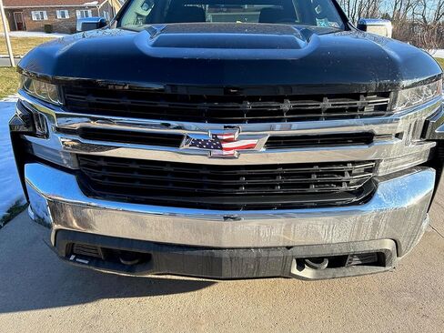 Chevy Silverado American Flag Grille Tailgate Bowtie Overlay Decals 2019-2026 Set of 2 in Saudi Arabia