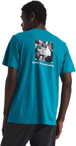 The North FACE Mens Evolution Box Toss Fill Short Sleeve Tee | Branded T-Shirt with Set in Sleeves in Saudi Arabia