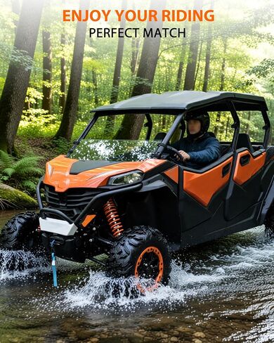 SAUTVS الزجاج الأمامي نصف الأمامي لـ CFMOTO ZForce 950 Sport & Sport-4 / 950 Trail / 800 Trail G2 2023 2024 2025، ملحقات نافذة الزجاج الأمامي الشفافة والمتينة، أقوى من الزجاج in Saudi Arabia