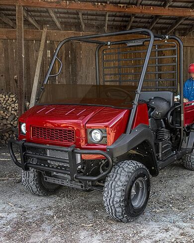 SAUTVS زجاج أمامي نصف أمامي داكن اللون لـ Kawasaki Mule 4000 4010، زجاج أمامي نصف بولي متين خفيف لملحقات Kawasaki Mule 4000 4010 2009-2026 in Saudi Arabia