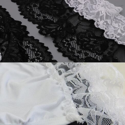 زي خادمة مثير للنساء زي الخادمة الفرنسية ملابس داخلية لعب الأدوار زي الخادم المشاغب زي بيبي دول شبكي مزين بالدانتيل in Kuwait