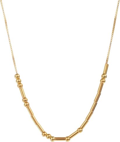Morse Code Necklace，18K Gold Necklaces for Women，Morse Code Necklaces for Women，Anniversary Gift Ideas，Birthday Gifts for Women in Kuwait