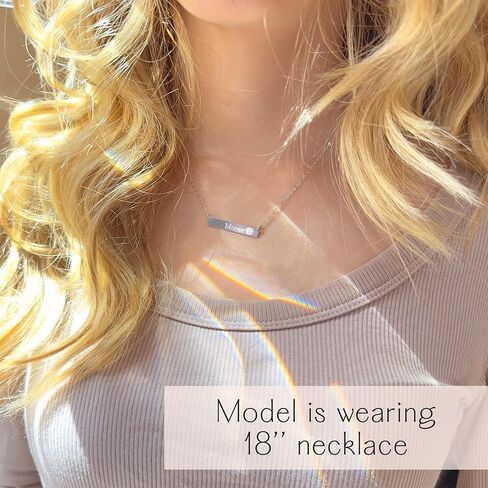 Custom Name Necklace – A Meaningful Gift That Lasts | Long Distance Relationship Gifts | 14k Gold Filled or 925 Sterling Silver Necklace with Initials | Personalized Names, Coordinates, Roman Numerals in Saudi Arabia