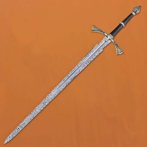 Dark Sister Sword Replica with Display Wall Plaque, Medieval Fantasy Collectible, Decorative Etching Pattern Blade in Saudi Arabia