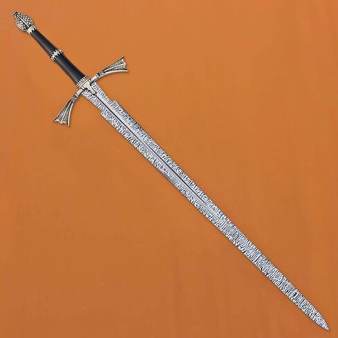 Dark Sister Sword Replica with Display Wall Plaque, Medieval Fantasy Collectible, Decorative Etching Pattern Blade in Saudi Arabia