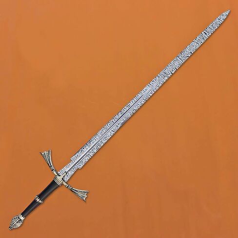 Dark Sister Sword Replica with Display Wall Plaque, Medieval Fantasy Collectible, Decorative Etching Pattern Blade in Saudi Arabia