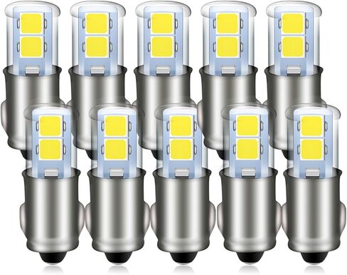 Ruiandsion 10pcs 3898 BA7S LED Bulbs White DC 12V 2835 4SMD Chipsets LED Bulbs Replacement for Car Interior Instrument Dashboard Warning Lights in Saudi Arabia