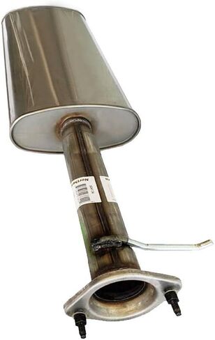 Northeastern Exhaust | Stainless Steel Center and Rear Muffler Exhaust System Kit Compatible for Chevy Trailblazer/GMC Envoy/Isuzu Ascender 2002-2005 4.2L 5.3L | Includes Clamp, Hangers, Bolts & Nuts in Saudi Arabia