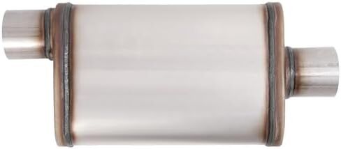 Universal Street Muffler 3" Offset In 3" Center Out Set of 2 409 Stainless Steel Silvery in Saudi Arabia