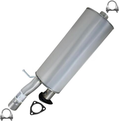 Exhaust Muffler Compatible for 2003-2009 GMC Savana 2500 4.8L & 6.0L | Stainless Steel | Northeastern Exhaust | Free Gasket and Clamps Included | Direct-Fit Replacement in Saudi Arabia