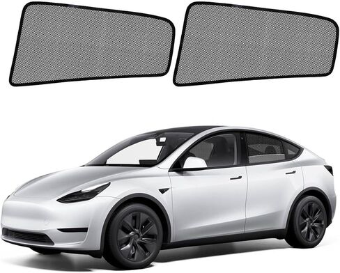 مظلات شمسية للنافذة الجانبية من الطراز Y، 2020-2025 ظل داخلي للمركبة الخلفية لأغطية شبكية للأطفال، قابلة للتنفس، حماية من الأشعة فوق البنفسجية وعزل للحرارة (الطراز Y(2020-2025Not Juniper))، الجانب الخلفي-قطعتان in Kuwait