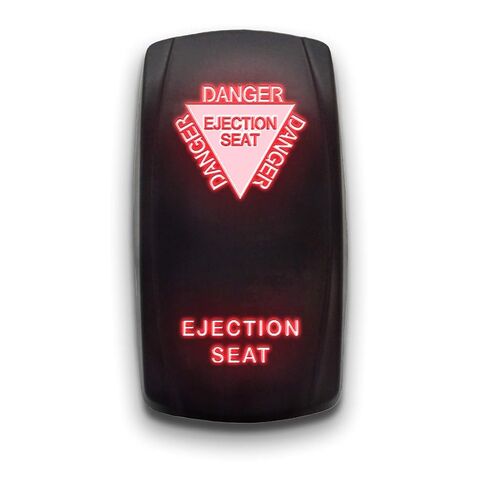 Ejection SEAT - Red - Switch Dual Light - Stark Laser Etched LED Rocker - 20A 12V ON/Off 5-PIN in Saudi Arabia