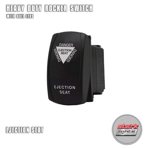 Ejection SEAT - Red - Switch Dual Light - Stark Laser Etched LED Rocker - 20A 12V ON/Off 5-PIN in Saudi Arabia