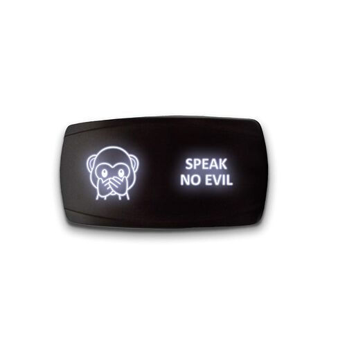 وضع المستنقع - أزرق - مفتاح الروك LED الأفقي 5-PIN STARK المحفور بالليزر المزدوج - 20A 12V ON / OFF in Kuwait