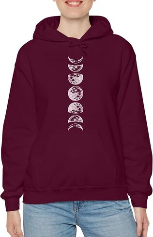 TEEAMORE Lunar Phases Sweatshirt & Hoodie Phases of the Moon Sweatshirt & Hoodie #0570 in Saudi Arabia