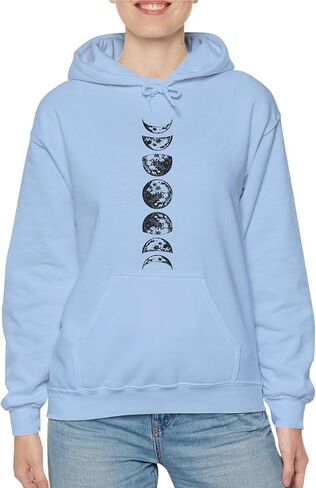 TEEAMORE Lunar Phases Sweatshirt & Hoodie Phases of the Moon Sweatshirt & Hoodie #0570 in Saudi Arabia