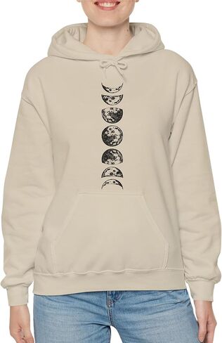TEEAMORE Lunar Phases Sweatshirt & Hoodie Phases of the Moon Sweatshirt & Hoodie #0570 in Saudi Arabia