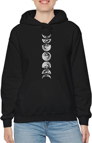 TEEAMORE Lunar Phases Sweatshirt & Hoodie Phases of the Moon Sweatshirt & Hoodie #0570 in Saudi Arabia