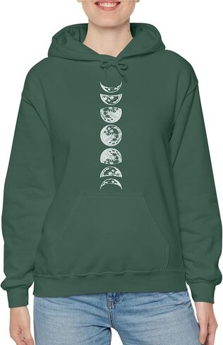 TEEAMORE Lunar Phases Sweatshirt & Hoodie Phases of the Moon Sweatshirt & Hoodie #0570 in Saudi Arabia