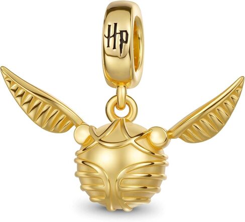 GNOCE Harry Potter Golden Snitch قلادة متدلية سوار للنساء، S925 فضة استرليني متدلية سحر للنساء الزوجة، عيد الحب، مجوهرات عيد الأم in Saudi Arabia
