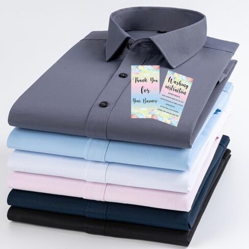 100Pcs T-Shirt Care Instruction Cards 3.5 x 2 Inch Clothing Washing Instructions Card Customer Direction Tags Wash Guide Insert Cards for Small Business Online Shop Owner in Saudi Arabia