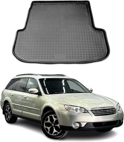 بطانة OMAC Cargo Mats Liner لسوبارو Outback 2005-2009 مقاومة للماء TPE باللون الأسود in Saudi Arabia