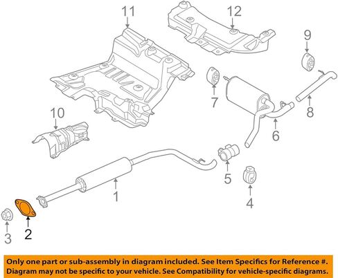 Ford CV6Z-9450-C, Exhaust Pipe Connector Gasket in Saudi Arabia