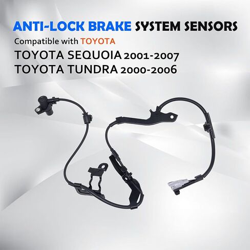 HiSport ABS Wheel Speed Sensor - Compatible with Toyota Models Sequoia 2001-2007 Tundra 2000-2006 Front Left Driver Side Replaces 89543-0C010 ALS664 in Saudi Arabia