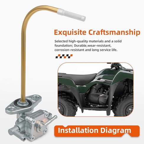 مجموعة صنبور صمام الوقود بيتكوك لـ Kawasaki Brute Force 650 4x4i KVF650 2006-2013 KVF750 2007 (لا ينطبق على KVF650D/E 4x4) 51023-0022 in Kuwait