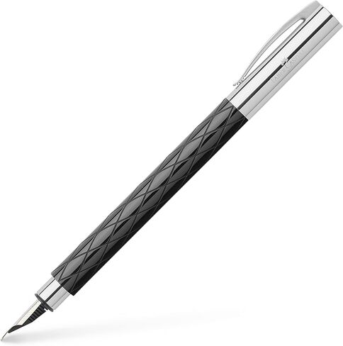 Faber-Castell Ambition Fountain Pen, Rhombus Black - Extra Fine in Saudi Arabia