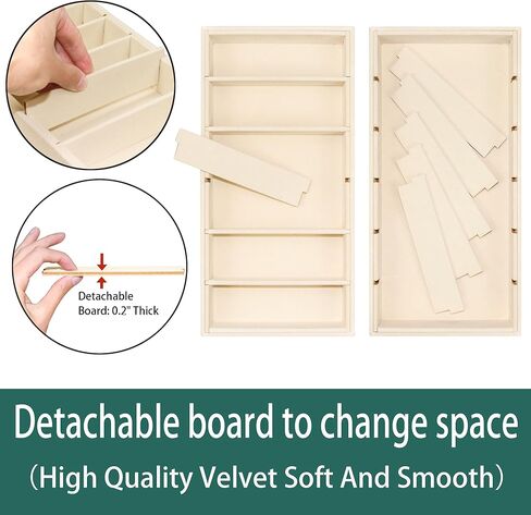 1 Pack Velvet Sunglasses Organizer Tray 6 Grid Sunglass Organizer Velvet Tray Multiple Eyeglasses Eyewear Display Case for Women/Men, Beige in Saudi Arabia