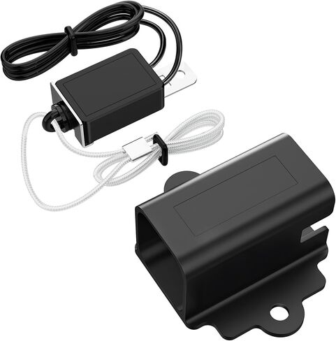 SnowyFox مقطورة الانفصال التبديل الطوارئ الكهربائية الفرامل التبديل، 4.7 FT الفرامل بعيدا مقطورة كابل مع 4 FT الحبل الصلب مضفر وحامل المكونات مقطورة لمقطورات السفر RV، RV سحب التبعي in Kuwait