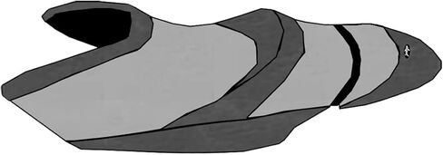BlackTip Jetsports Seat Cover Compatible with Yamaha WaveRunner FZR 2012-2016 (Gray/Dark Gray) in Saudi Arabia